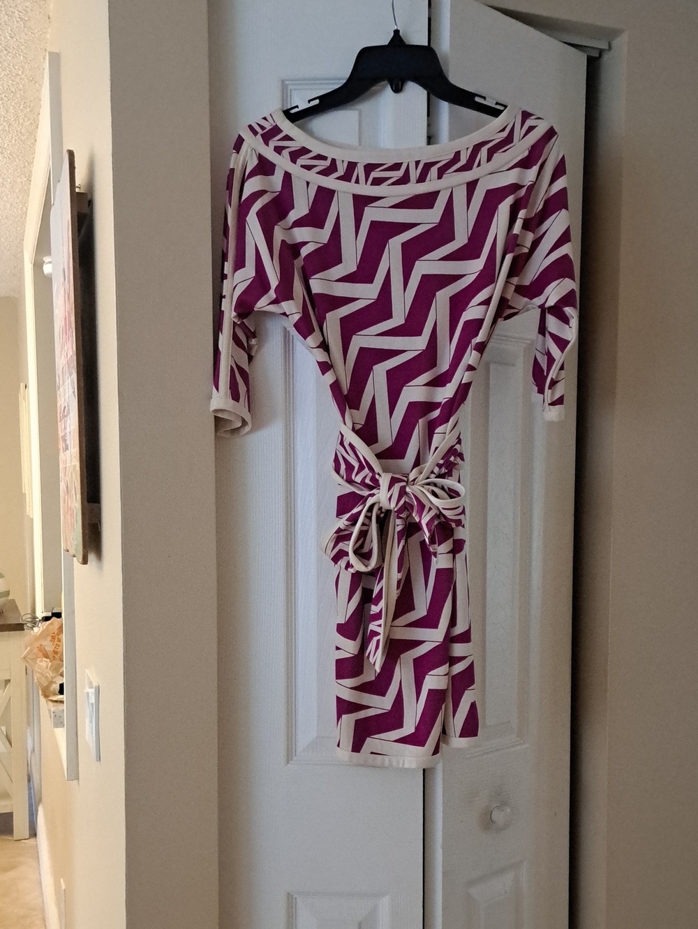 Diane Von Furstenberg Beautiful Adore Geometric Print Tunic Dress LNWOT Sz2